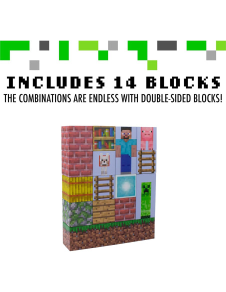 Luz Nocturna Minecraft Paladone Zorro 16 Bloques Personalizables Luz Nocturna Minecraft Paladone Zorro 16 Bloques Personalizables