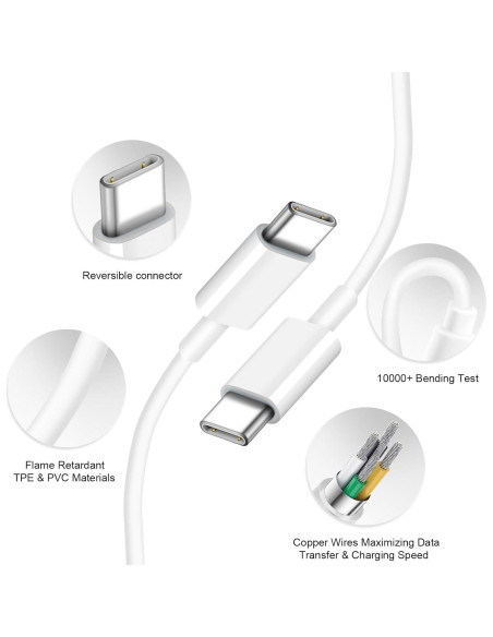 Cargador Rápido USB C 20W 3 Pack para iPhone 17/16/15 Cargador Rápido USB C 20W 3 Pack para iPhone 17/16/15