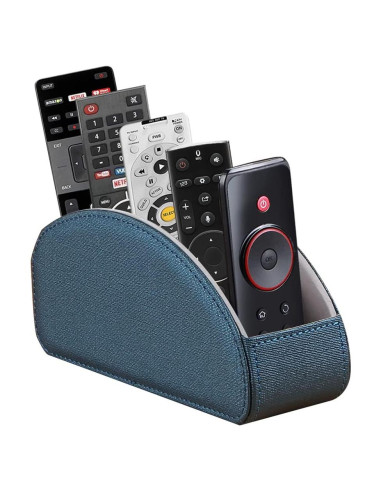 Soporte Organizador de Control Remoto Laikesj Azul 5 Compartimentos