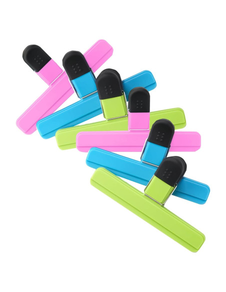 Paquete de 6 Clips de Alimentos Prinxse - 15.2 x 8.9 cm Paquete de 6 Clips de Alimentos Prinxse - 15.2 x 8.9 cm