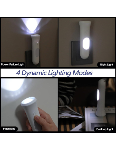 Luces de Emergencia 4 en 1 ROSSEX LED-03 Recargables 3 Pcs Luces de Emergencia 4 en 1 ROSSEX LED-03 Recargables 3 Pcs