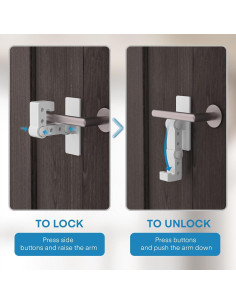 Cerradura de Palanca FYY para Puertas a Prueba de Niños - 1 Paquete 2