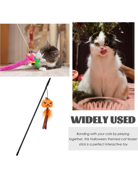 Varita Interactiva para Gatos BESTOYARD Halloween 40.64cm Varita Interactiva para Gatos BESTOYARD Halloween 40.64cm