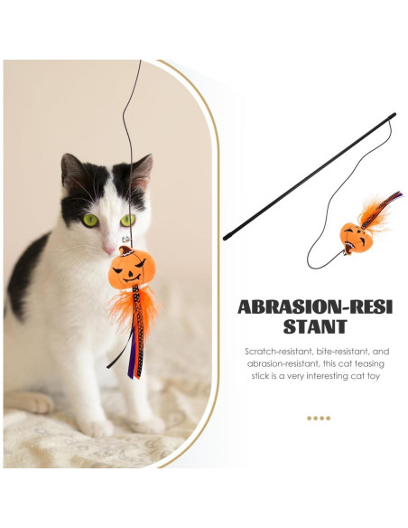 Varita Interactiva para Gatos BESTOYARD Halloween 40.64cm Varita Interactiva para Gatos BESTOYARD Halloween 40.64cm