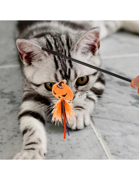 Varita Interactiva para Gatos BESTOYARD Halloween 40.64cm Varita Interactiva para Gatos BESTOYARD Halloween 40.64cm