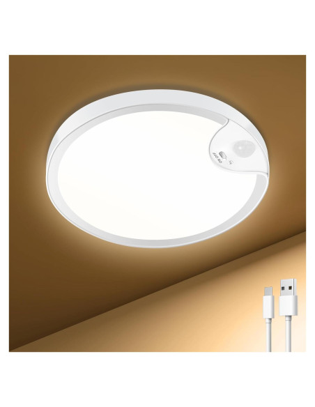 Luz de Armario Recargable TOOWELL con Sensor de Movimiento IP54 Luz de Armario Recargable TOOWELL con Sensor de Movimiento IP54