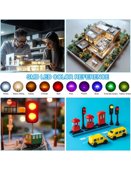 LED Micro Pre-cableado PATIKIL 1206 Rojo 12 Pcs 3-6V LED Micro Pre-cableado PATIKIL 1206 Rojo 12 Pcs 3-6V