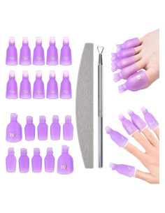 Kit Removedor de Esmalte de Uñas KADS - 10 Clips + 5 Capsulas