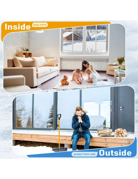 Kit de Aislamiento de Ventana MANOPAWS 150x150 cm Película Clara Kit de Aislamiento de Ventana MANOPAWS 150x150 cm Película Clara