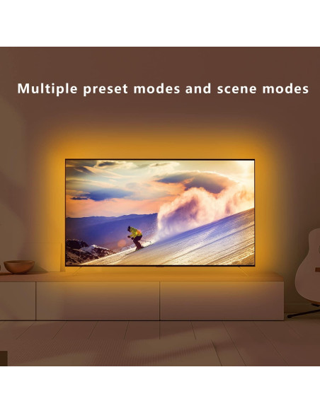 Tira LED RGB 3.81m dalattin para TV 101.6-139.7 cm USB Tira LED RGB 3.81m dalattin para TV 101.6-139.7 cm USB