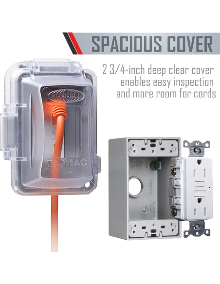 Kit Toma Corriente GFCI TayMac MKG420CS 15A Uso Extra Duro