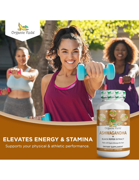 Cápsulas de Ashwagandha Orgánica Veda 1500mg - 120 Veggie Cápsulas de Ashwagandha Orgánica Veda 1500mg - 120 Veggie