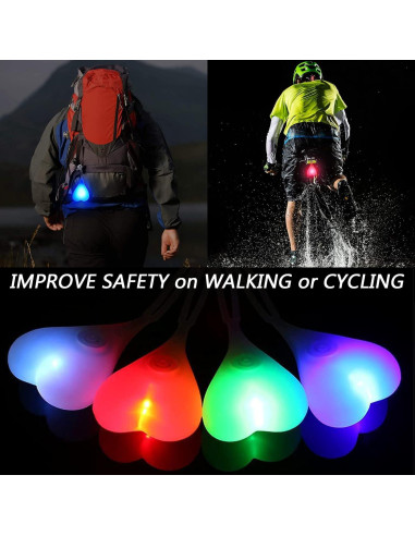 Luz Trasera LED para Bicicleta YUERWOVER E-TGN-1 Verde Impermeable