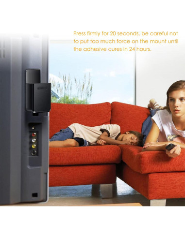 Soporte para Control Remoto Fintie Negro para Apple TV 4K y Roku