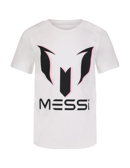 Camiseta de Manga Corta Messi para Niños - Talla 4 - Blanca Camiseta de Manga Corta Messi para Niños - Talla 4 - Blanca