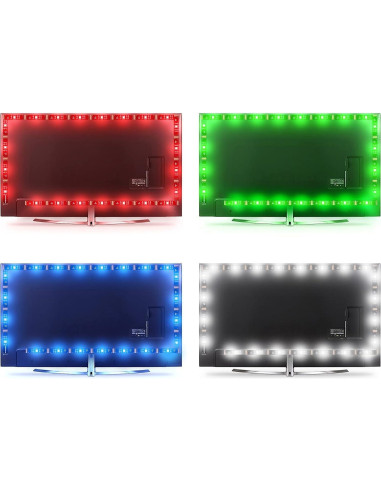 Tira LED RGB 4.57m WENICE para TV 55-65" con control remoto