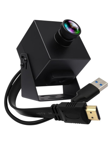 Cámara USB 4K IFWATER HDMI 60fps Lente 120 Sin Distorsión