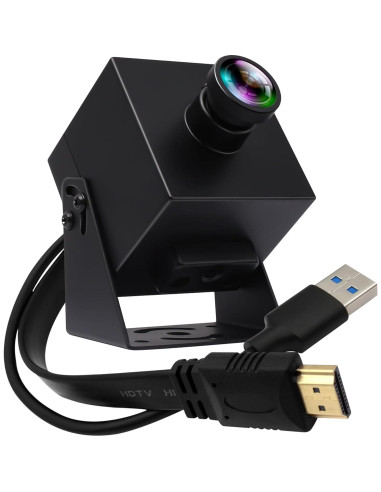 Cámara USB 4K IFWATER HDMI 60fps Lente 120 Sin Distorsión