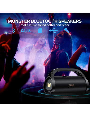Altavoz Bluetooth Monster Adventurer Max 100W Impermeable IPX7