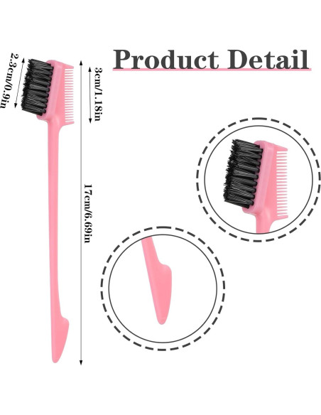 Set de 5 Cepillos para Bordes de Cabello BOHUIZ - Doble Cara Set de 5 Cepillos para Bordes de Cabello BOHUIZ - Doble Cara