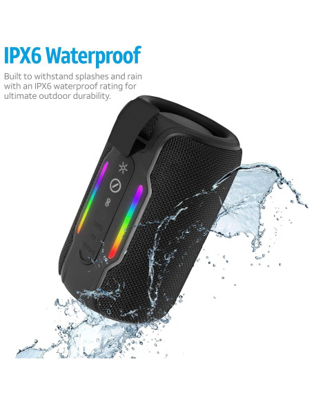 Altavoz Bluetooth AT&T Essentials 10W Impermeable Negro Altavoz Bluetooth AT&T Essentials 10W Impermeable Negro