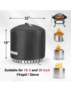 Cubierta para Fogata Solo Stove Bonfire 56 cm Impermeable 2