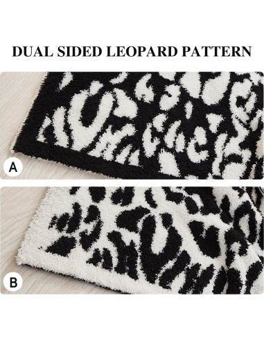 Manta de Lanzar Ultra Suave MH MYLUNE HOME Leopardo 127x152 cm