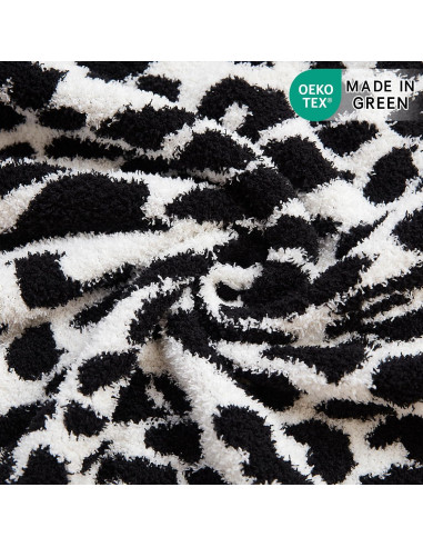 Manta de Lanzar Ultra Suave MH MYLUNE HOME Leopardo 127x152 cm