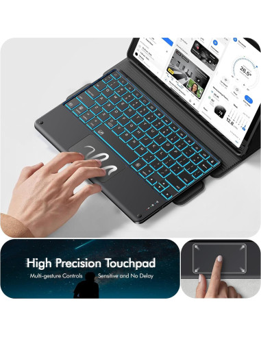 Funda Teclado INFILAND para Samsung Galaxy Tab A9+ 11" 2023