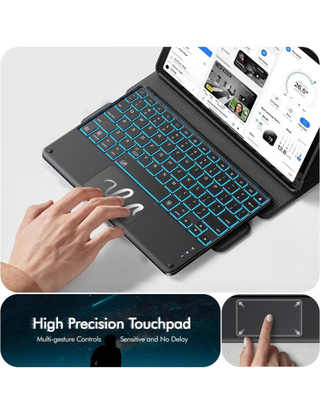 Funda Teclado INFILAND para Samsung Galaxy Tab A9+ 11" 2023 Funda Teclado INFILAND para Samsung Galaxy Tab A9+ 11" 2023