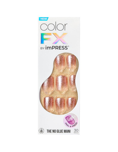 Uñas Postizas KISS imPRESS No Glue Mani 30 Uñas Cortas
