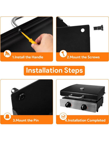 Tapa y Cubierta para Plancha Blackstone 22" BQMAX 2024
