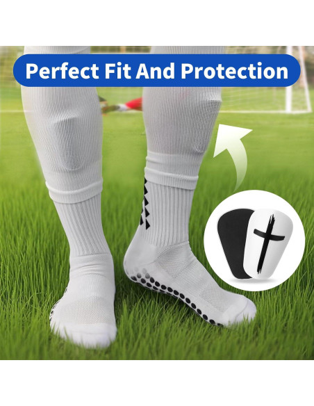 2 Pares Mini Espinilleras Fútbol Hoohnnaa 10x6 cm Negro y Blanco 2 Pares Mini Espinilleras Fútbol Hoohnnaa 10x6 cm Negro y Blanco