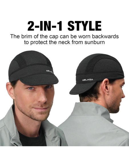 Gorra de Ciclismo MELASA con Visera Reversible y Malla Transpirable Gorra de Ciclismo MELASA con Visera Reversible y Malla Transpirable