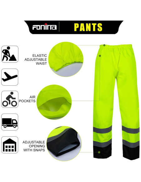 Chaqueta de Lluvia Hi Vis FONIRRA para Hombres Clase 3 Amarillo Chaqueta de Lluvia Hi Vis FONIRRA para Hombres Clase 3 Amarillo