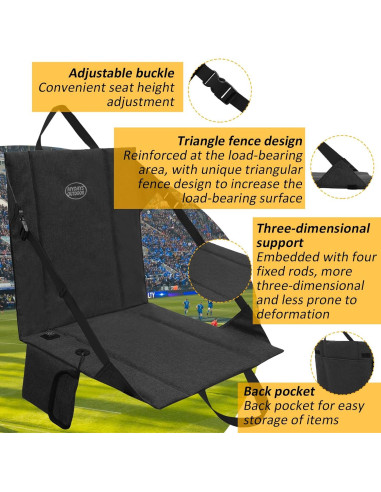 Cojín de Asiento Calentado HuiJuKeJi Plegable USB 39x40cm