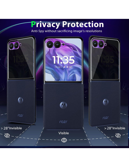 Protector de Pantalla Privado Zeking para Motorola Razr 50 2024