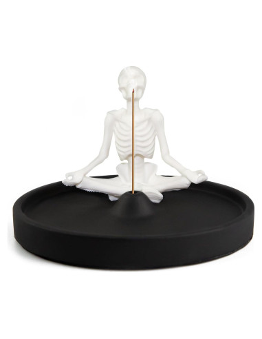 Soporte de Incienso Esqueleto Meditador BEYONGME - 10 cm