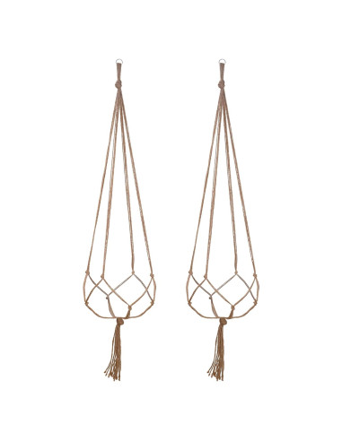 Soporte para Plantas EBOOT 2 Pack 120 cm Yute Natural 4 Patas