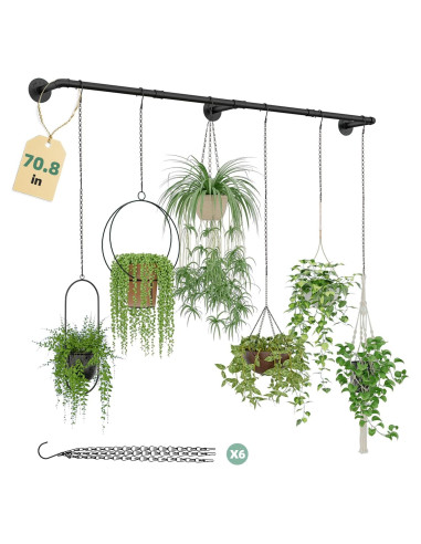 Soporte de Planta Colgante Galood 179.8 cm con 6 Cadenas