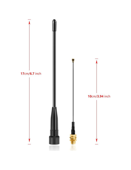 Antena de Látigo Slinkdsco 17cm 10dBi SMA Macho para LoRa 915MHz Antena de Látigo Slinkdsco 17cm 10dBi SMA Macho para LoRa 915MHz