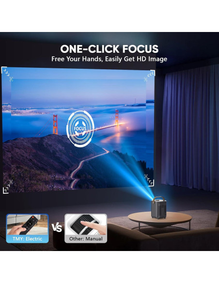Proyector Portátil TMY V18 1080P WiFi 6 Bluetooth 1.32kg Proyector Portátil TMY V18 1080P WiFi 6 Bluetooth 1.32kg