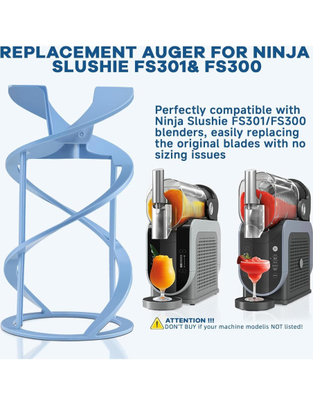 Reemplazo Auger Ninja Slushie FS301 FS300 - Libre BPA Reemplazo Auger Ninja Slushie FS301 FS300 - Libre BPA