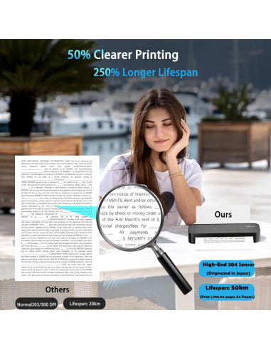 Impresora Térmica Portátil Yanxio A40Pro, Sin Tinta, Bluetooth