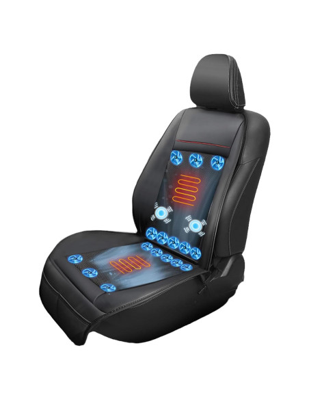 Almohadilla de Asiento Refrigerante Fochutech con Masaje 12V Almohadilla de Asiento Refrigerante Fochutech con Masaje 12V