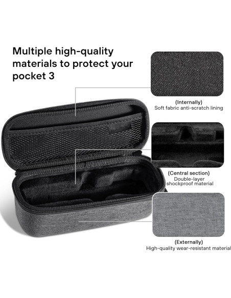 Funda Doble Capa STARTRC para DJI Osmo Pocket 3 - Almacenamiento Portátil Funda Doble Capa STARTRC para DJI Osmo Pocket 3 - Almacenamiento Portátil