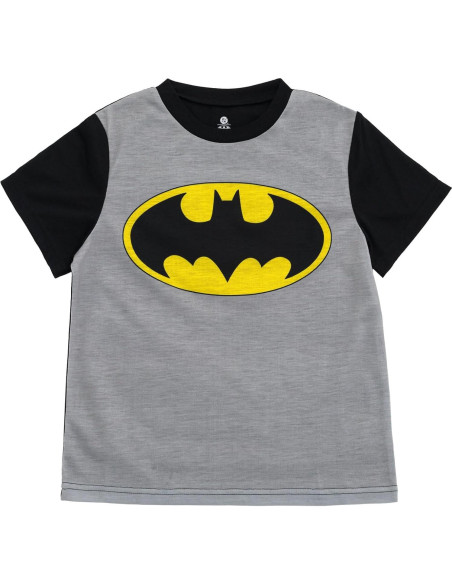 Conjunto de Pijama 3 Piezas Batman DC Comics Niños 2T-12 Conjunto de Pijama 3 Piezas Batman DC Comics Niños 2T-12