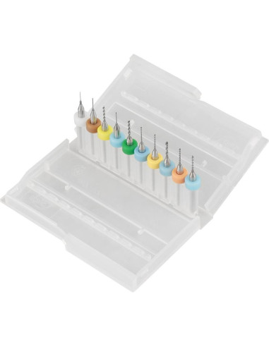 Juego de 10 Brocas Micro Hilitand para PCB 0.3-1.2mm