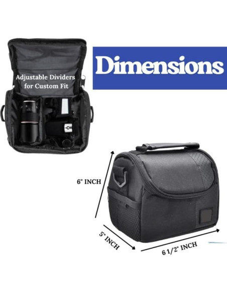 Bolsa de cámara pequeña acolchada Acuvar para DSLR y sin espejo Bolsa de cámara pequeña acolchada Acuvar para DSLR y sin espejo
