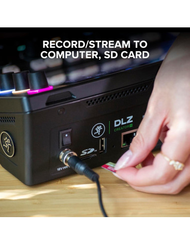 Mezclador Digital Adaptativo Mackie DLZ Creator XS para Podcasting